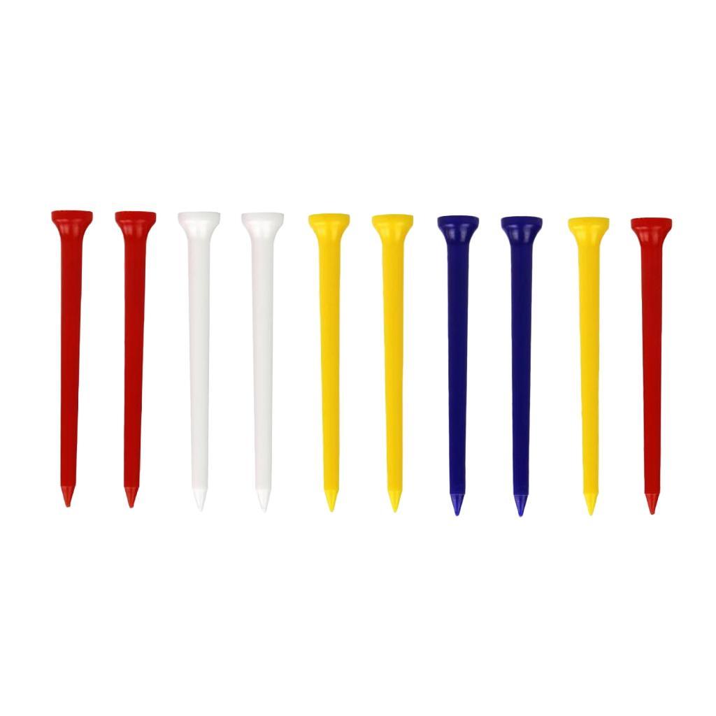 Golf Tees 2 / 3in Shatterproof, Low-friction Golf Nails in A Pack of 10