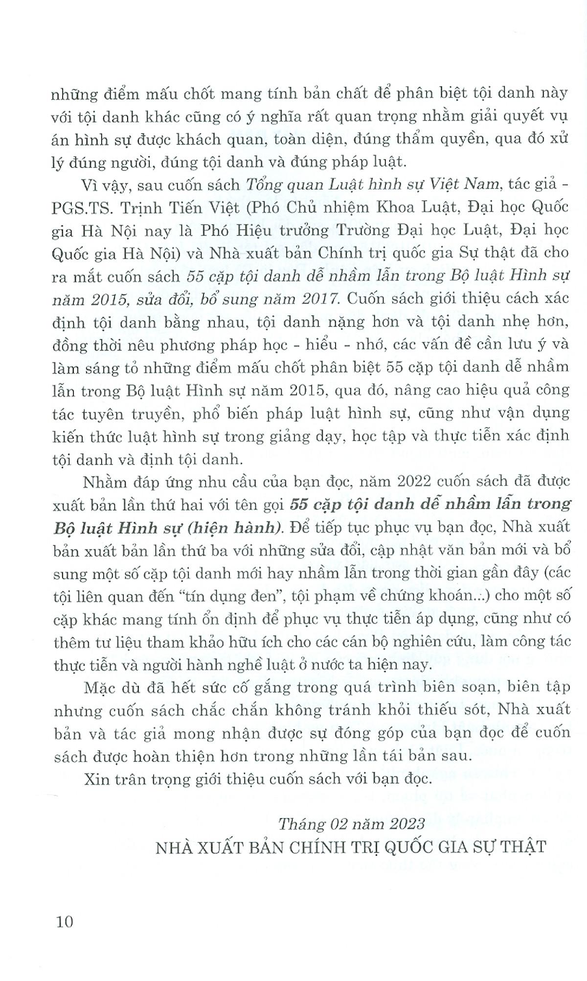 55 Cặp Tội Danh Dễ Nhầm Lẫn Trong Bộ Luật Hình Sự (Hiện Hành)