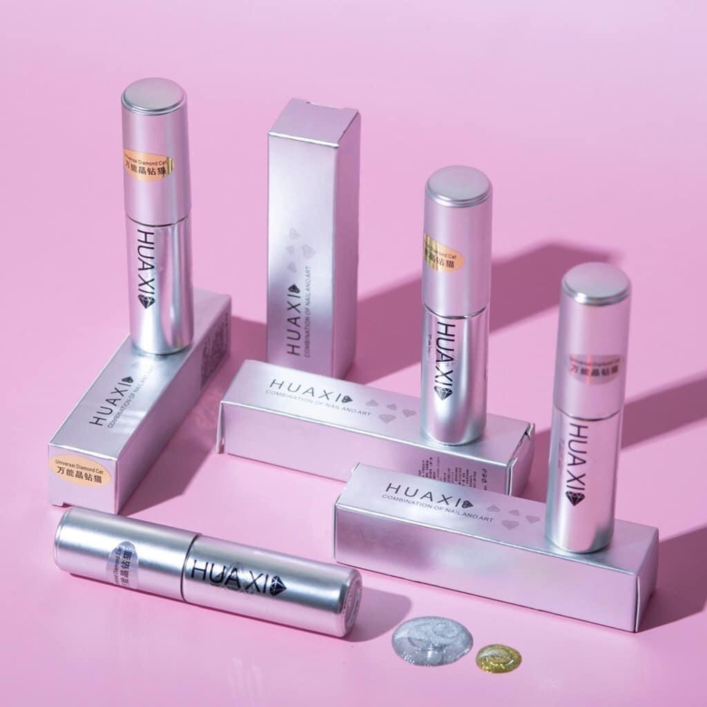 Top Mắt Mèo Kim Cương Huaxi 9D , Sơn Gel Mắt Mèo Kim Cương Huaxi