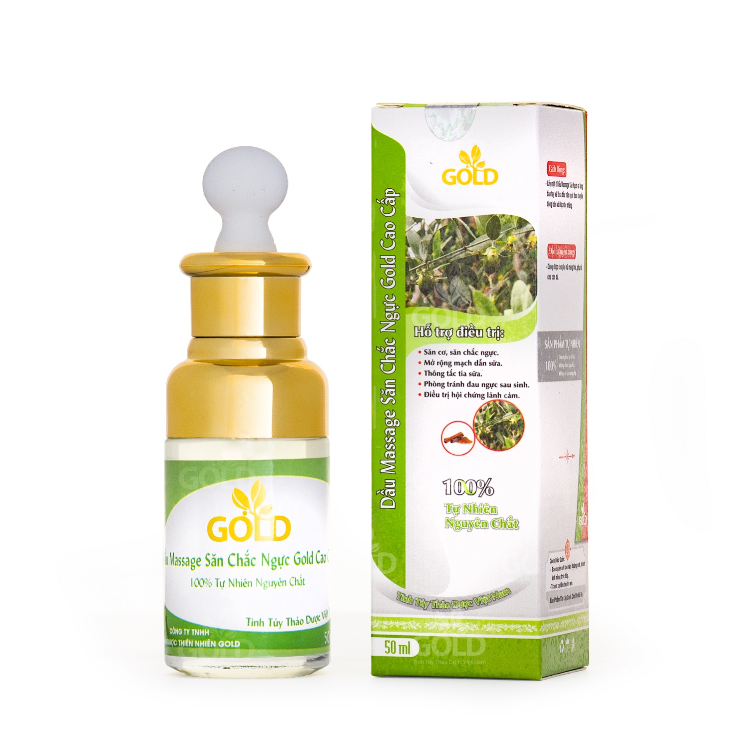 Dầu Massage Săn Chắc Ngực Gold Cao Cấp 50 ml