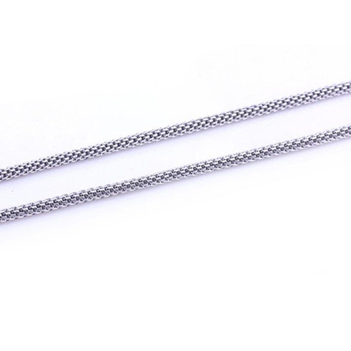 Dây chuyền nam titan cao cấp đẹp sang trọng inox thép không gỉ trangsucpt cỡ 2mm màu trắng PTDCNA41