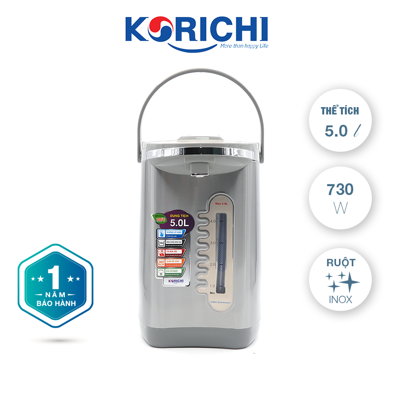 Bình thủy điện Korichi - KRC-5250 - 5L 730W - Bảo hành 12 tháng - Hàng chính hãng