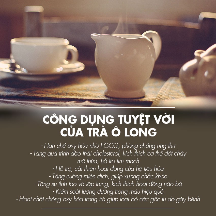 Trà Ô Long Kim Tuyên L462 Dotea 100g - Trà Olong Chát Dịu Nhẹ Thoảng Hương Thơm Sữa Đặc Trưng