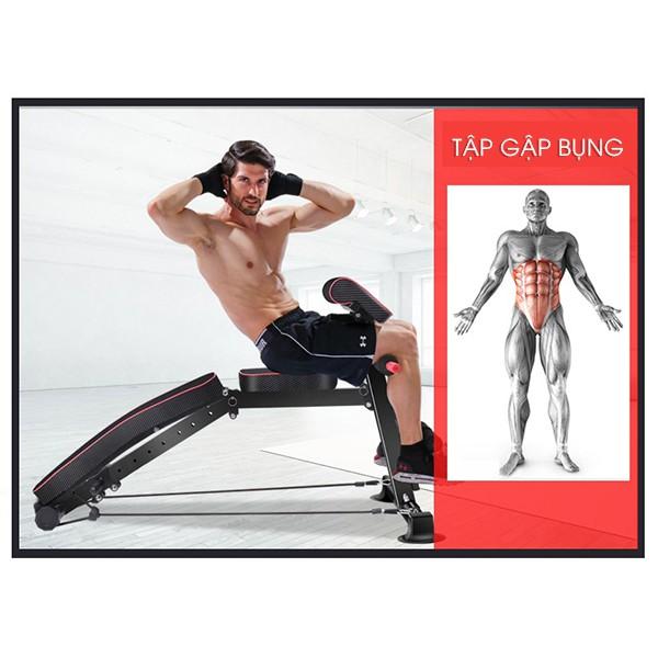 Ghế tập gym đa năng KK-022D có điều chỉnh độ dốc và tập chân