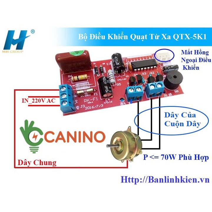 Mạch điều khiển quạt từ xa v1