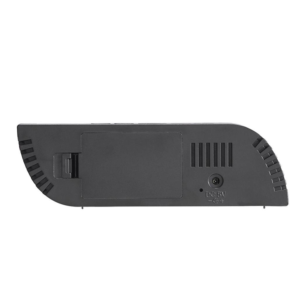 USB Large Digital LED  Desk Snooze Mirror Bedside Clock