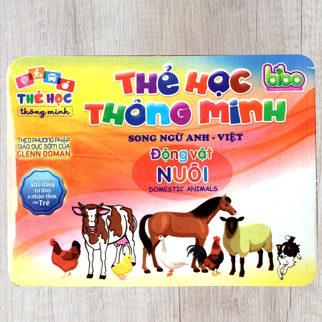 Bộ Thẻ Học Thông Minh - 12 Chủ Đề Song Ngữ Anh - Việt Cho Bé - Đồ chơi giáo dục