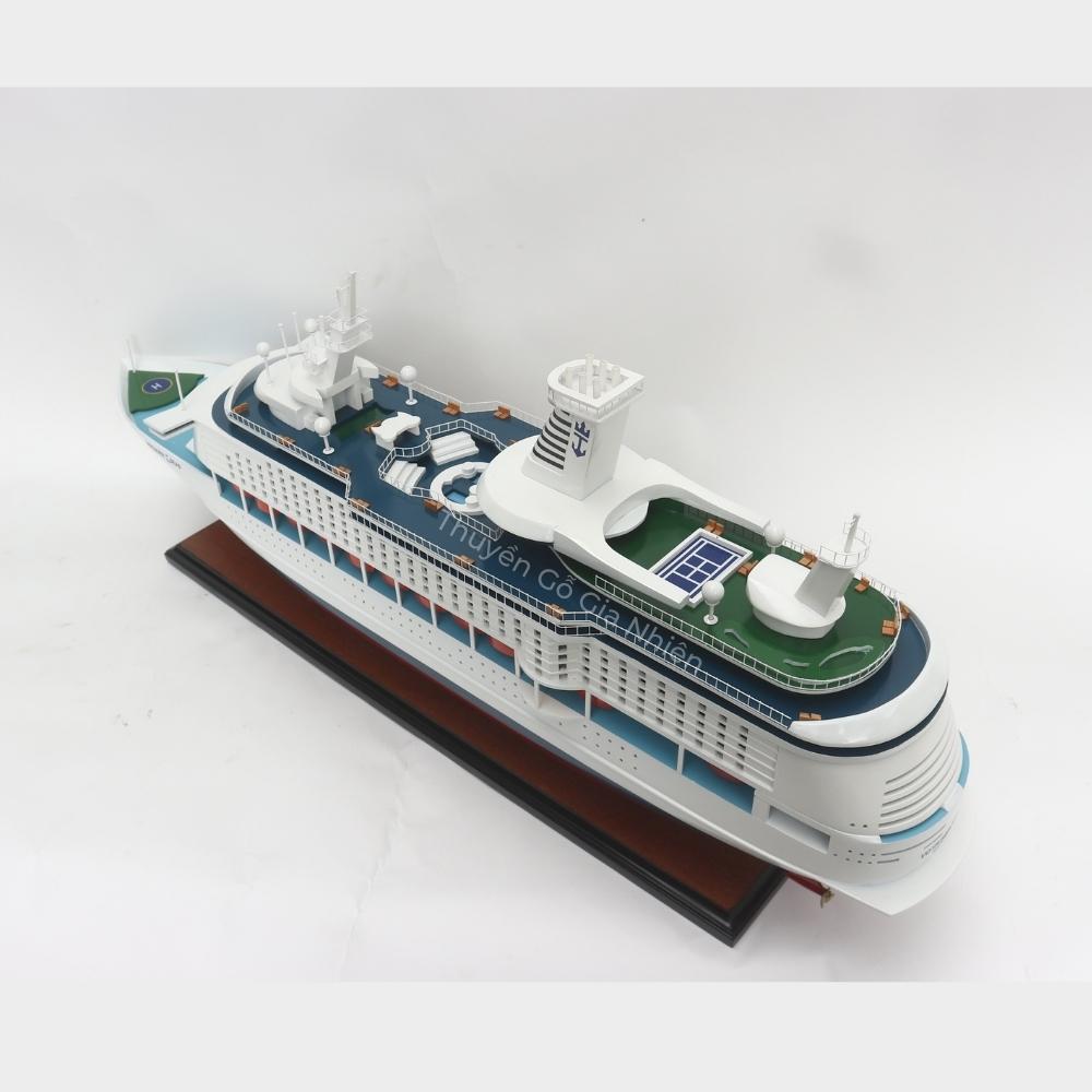 Mô Hình Thuyền Gỗ Trang Trí Phong Thủy Dạng Thuyền Du Lịch VOYAGER OF THE SEAS Chính Hãng, Hàng Xuất Khẩu Chất Lượng Cao