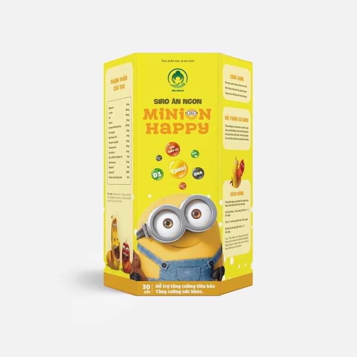 Siro ăn ngon MINION Happy 30 gói - 10ml/gói - Hàng chính hãng - Freeship - T.ố.t nhất cho bé , cung cấp chất dinh dưỡng, giúp bé ăn ngon miệng, tăng cân phát triển
