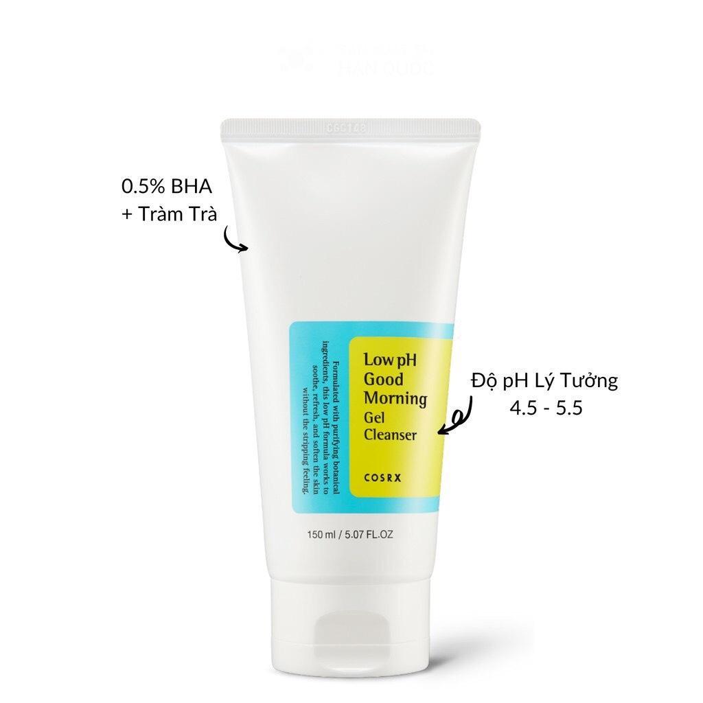 Sữa Rửa Mặt Cosrx Low Ph Good Morning Gel Cleanser 150ml- Hee's Beauty Skincare
