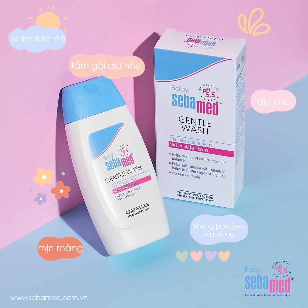 Bộ sản phẩm tắm gội dành cho trẻ sơ sinh Sebamed - Special Gift Set