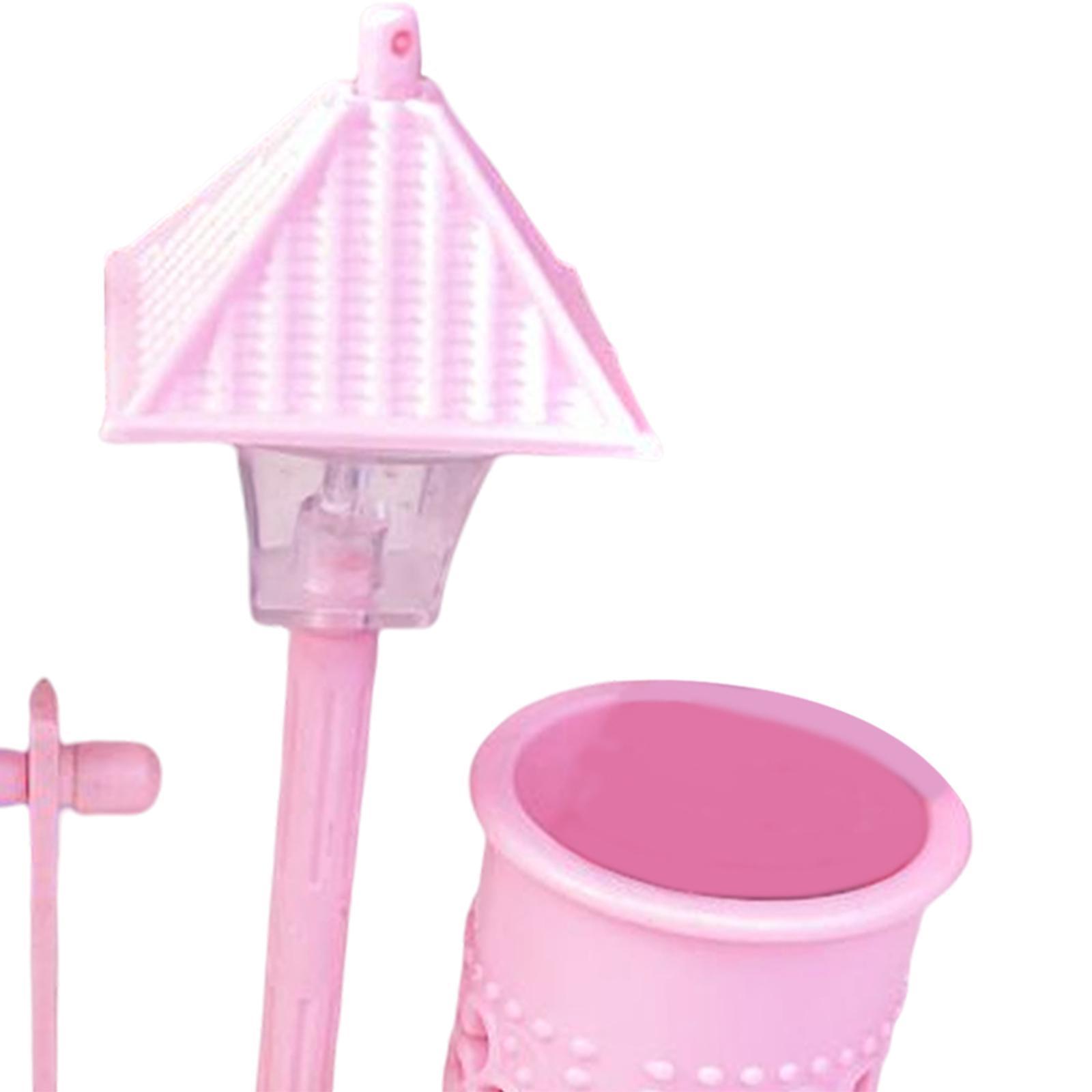Hourglass Street Lamp Pen Holder Night Light for Office Table Decoration