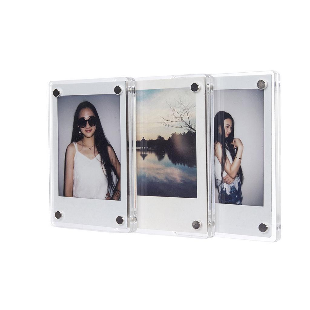10 Pieces Acrylic Fridge Magnet Photo Frame for Fuji Mini 8/8+/9/70 SQ10