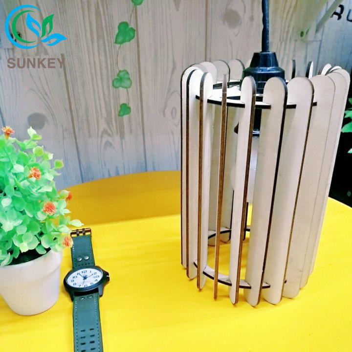 Đèn Trang Trí Gỗ Cột Trời - Đường Kính 13cm - Trang Trí Phù Hợp Với Mọi Không Gian Lớn Cần Trang Trí Nhiều