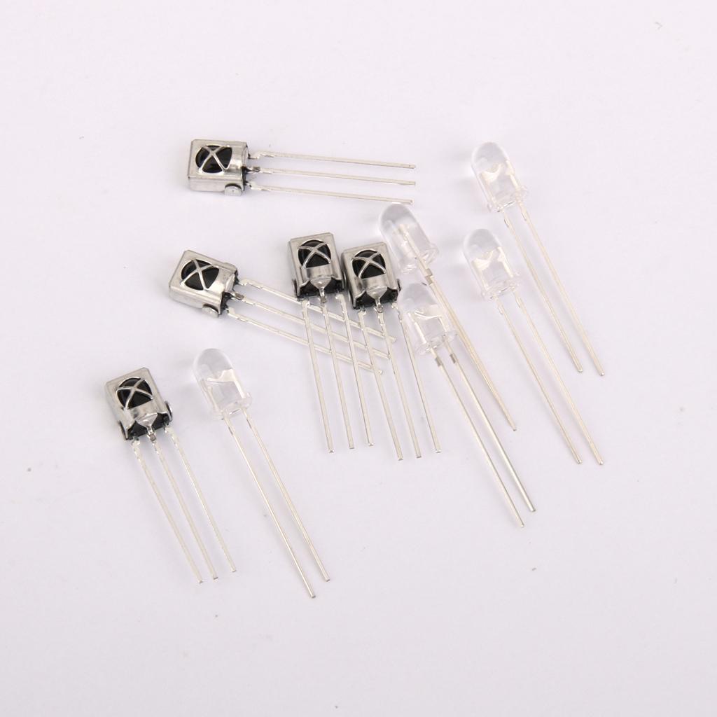 5 Pairs Universal Remote Control Module Infrared Receiver Transmitting Tubes