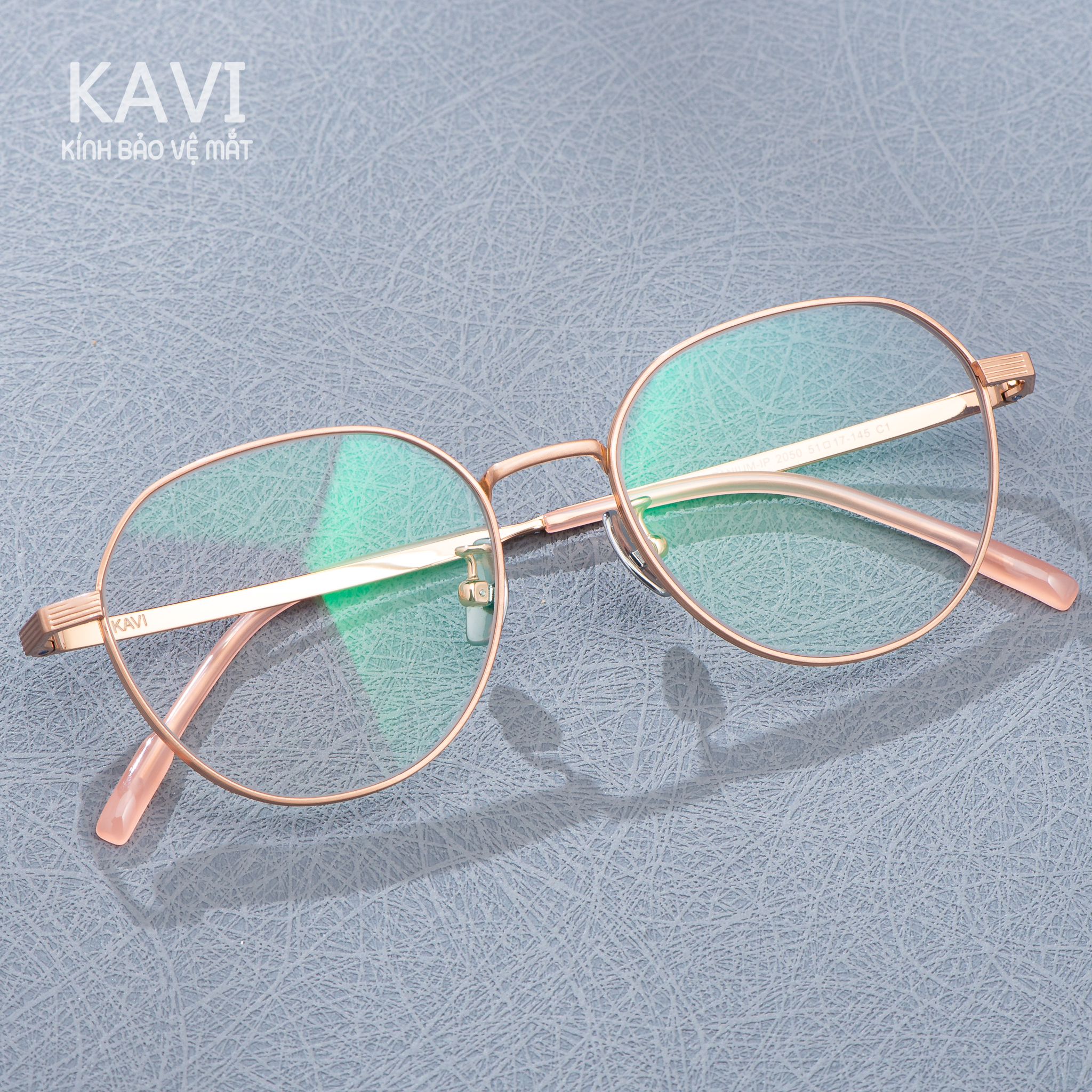 Kính Titan Nguyên Chất Hạn Chế Lộ Viền Kavi A26 - Gọng Pure Titanium, Tròng Kính Chống Ánh Sáng Xanh Đổi Màu Nhanh Khi Ra Nắng