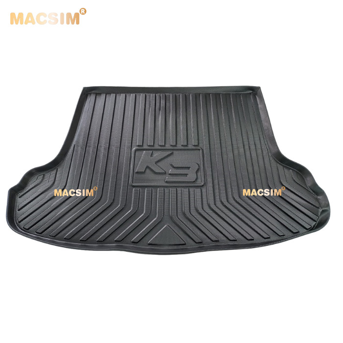 Lót cốp xe ô tô Kia K3 2018-2022 chất liệu TPV thương hiệu Macsim màu đen