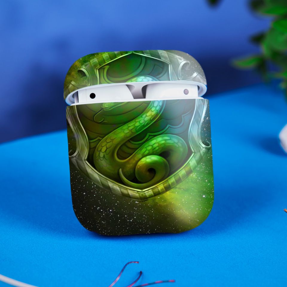 Miếng dán skin chống bẩn cho tai nghe AirPods in hình Harry Potter - hrp003 (bản không dây 1 và 2)