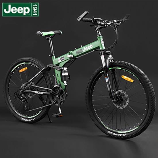 Xe đạp thể thao JEEP 24-26inch gấp gọn bỏ cốp - Xe đạp leo núi 2 lớp có 27 tốc độ