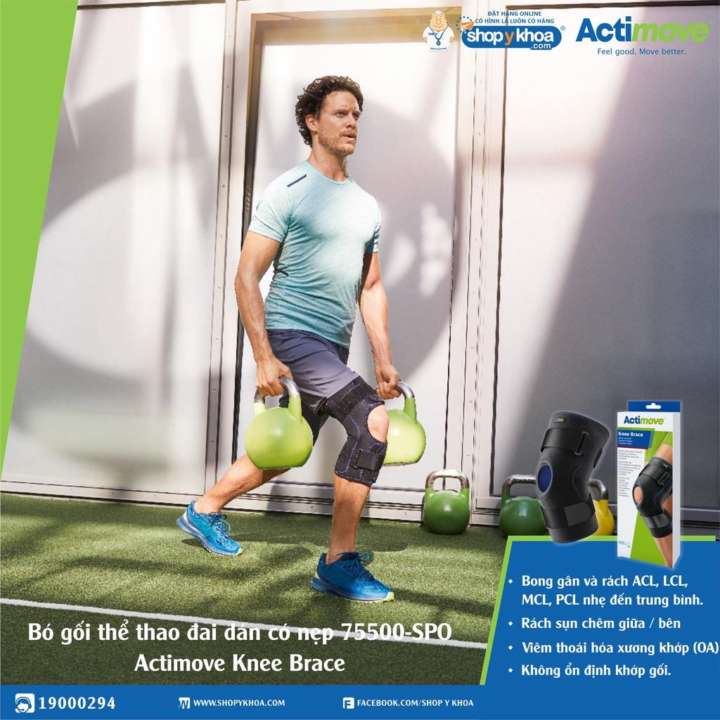 Bó gối thể thao đai dán có nẹp 75500-SPO Actimove Knee Brace