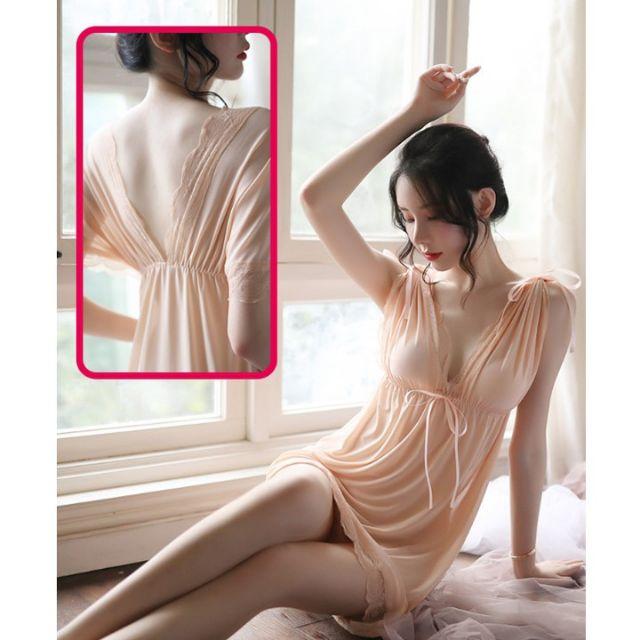 Váy Ngủ Ren Cao Cấp Thắt Eo Tiểu Thư MS5177