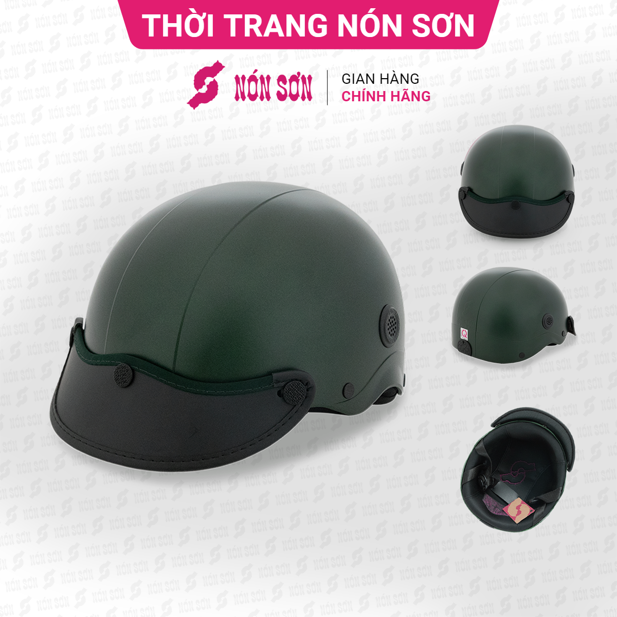 Mũ bảo hiểm lỗ thông gió NÓN SƠN chính hãng ATG-XR584