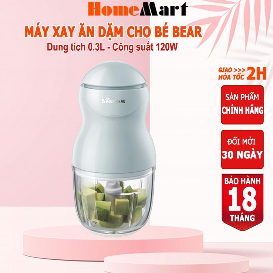 Máy xay thịt mini cho bé ăn dặm Bear 0.3L-0.6L thiết kế nhỏ gọn tiện dụng, Anh Lam Store - Hàng nhập khẩu