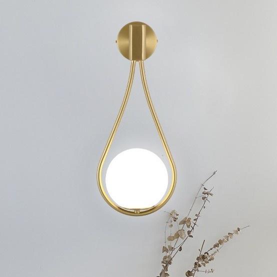 Đèn tường cao cấp MATA  hình giọt nước kèm bóng LED trang trí cầu thang, phòng ngủ