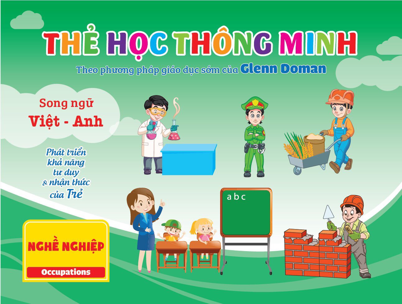 Flashcard cho bé theo phương pháp Glenn Doman - Bộ thẻ học thông minh(QUÉT MÃ QR FILE ĐỌC)