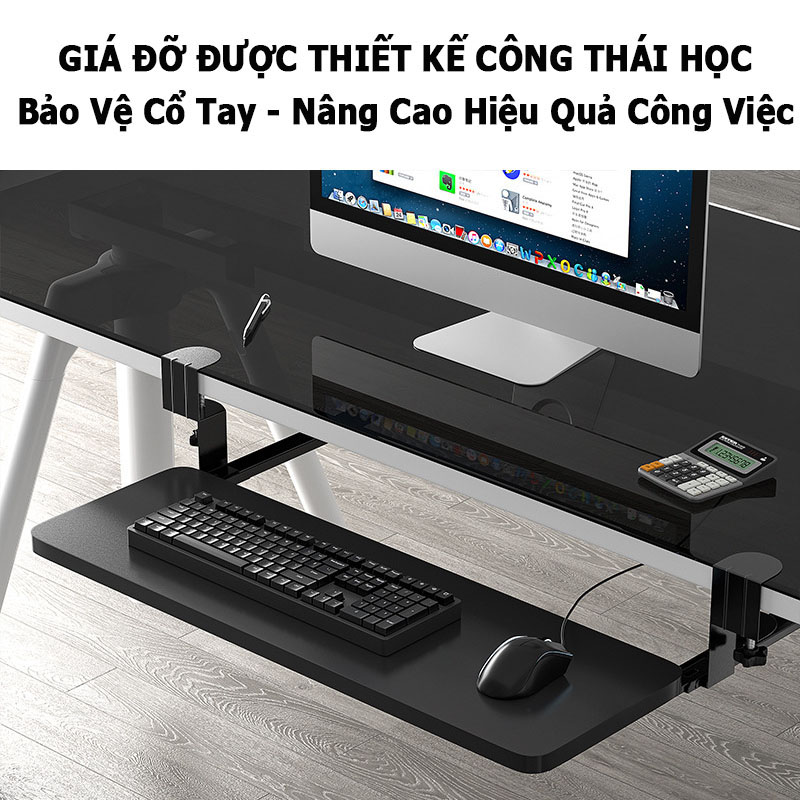 Giá Đỡ Bàn Phím Mở Rộng Bàn Làm Việc; Kệ Đỡ Kéo Dưới Ngăn Bàn; Nối Bàn; Kê Tay Chuột Văn Phòng