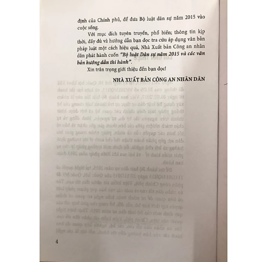Sách - Bộ luật dân sự năm 2015 và các văn bản hướng dẫn thi hành
