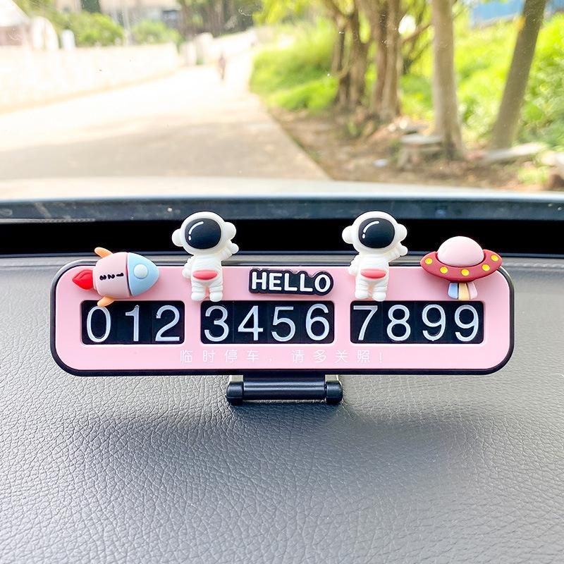 Bảng Số Điện Thoại Đỗ Xe Tạm Thời Trang Trí Nội Thất Xe Hơi