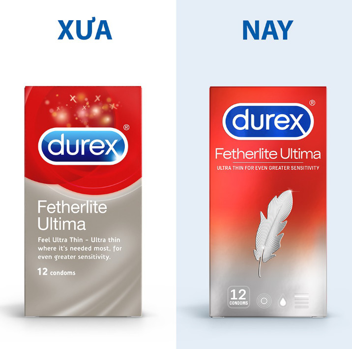 Bao cao su Durex Fetherlite Ultima Ultra Thin 12 bao / Hộp - Thiết kế Siêu mỏng 52mm từ Bao cao su Durex CAO CẤP