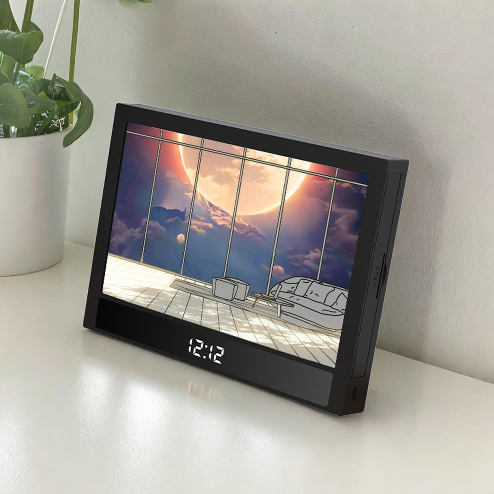 Lighting Painting Decoration with Clock Painting Light for Party Office Home