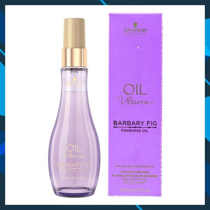 Tinh dầu dưỡng (từ tóc vừa đến to sợi) Schwarzkopf OIL Ultime Barbary Fig Finishing Oil 100ml (màu tím)