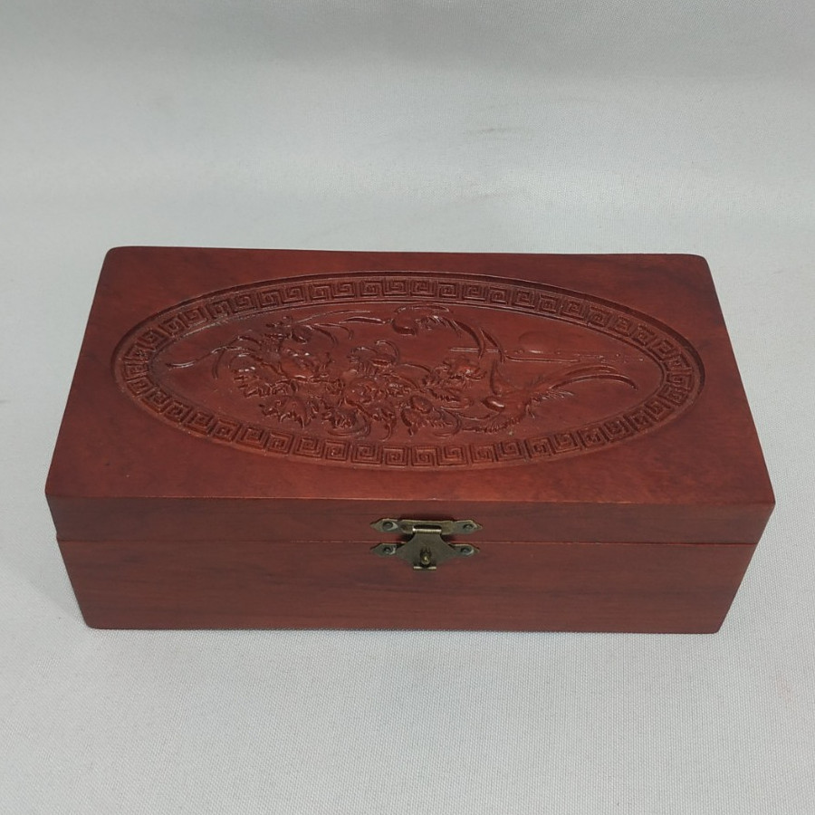 Hộp đựng Trang sức Chim phượng Gỗ HƯƠNG - Size NHỎ