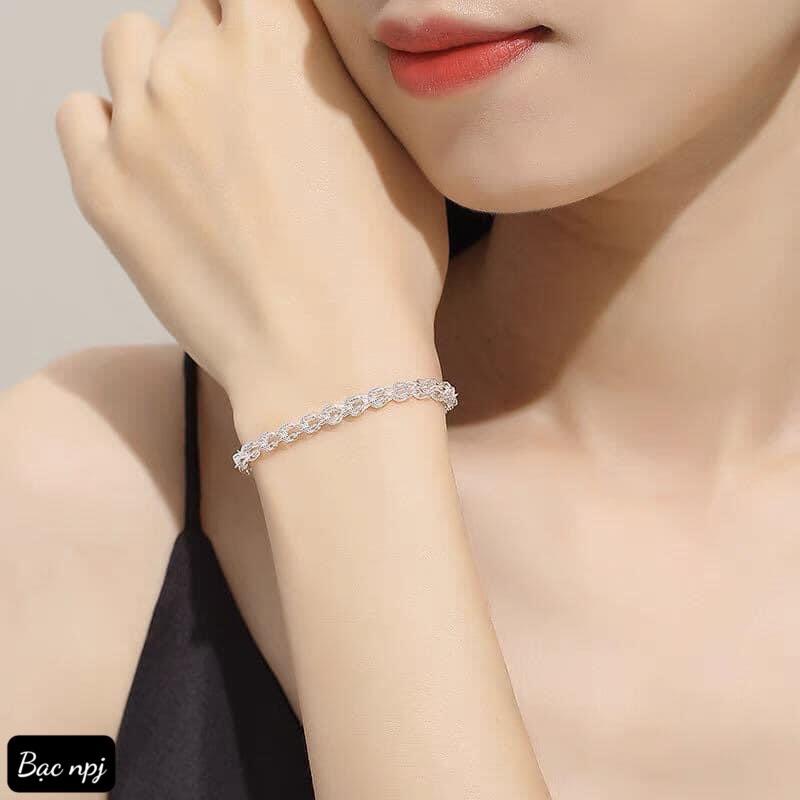 Lắc Tay Đuôi Phụng ,Vòng tay nữ Bạc Ta -Bạc Npj