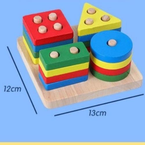 Đồ Chơi Gỗ Thông Minh Phát Triển Trí Tuệ Cho Bé, Combo 6 món giá tiết kiệm dành cho bé 1 2 3 4 tuổi