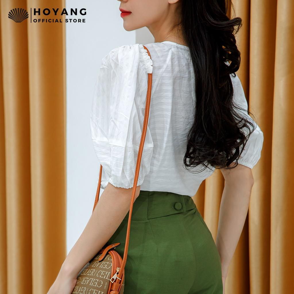 Áo Kiểu Tay Lỡ Bo Chun Dễ Thương HOYANG AHY29