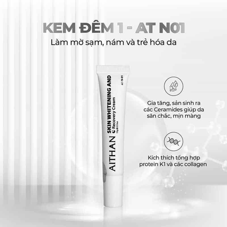 Bộ Kem Nám Chuyên Sâu Aithan Melasma And Whitening Giúp Loại Bỏ Sắc Tố Gây Sạm Nám, Làm Sáng Các Vùng Da Bị Nám