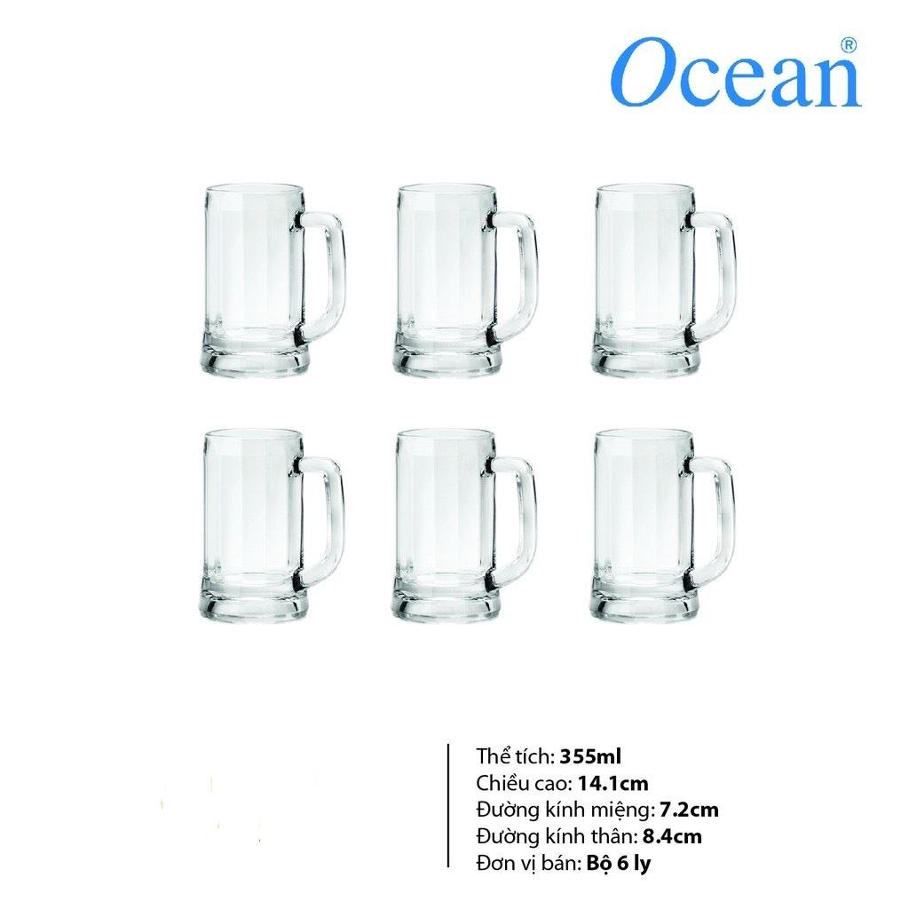 BỘ 6 CỐC THỦY TINH OCEAN BERLINER BEER MUG P0940 - 370ML