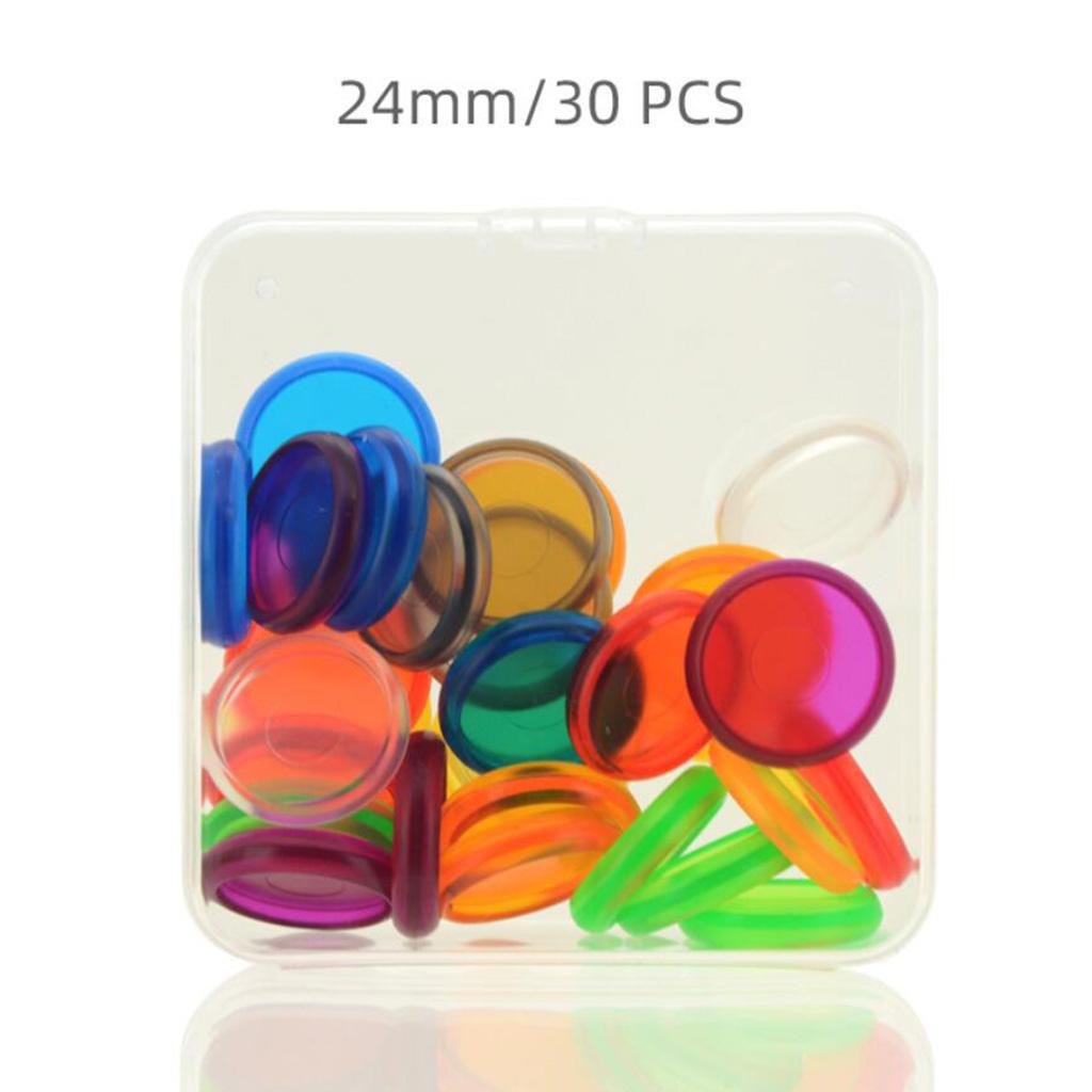 Pack Of 30 Plastic Discs Binding Holder DIY Buckle Notebook Stationery Accs