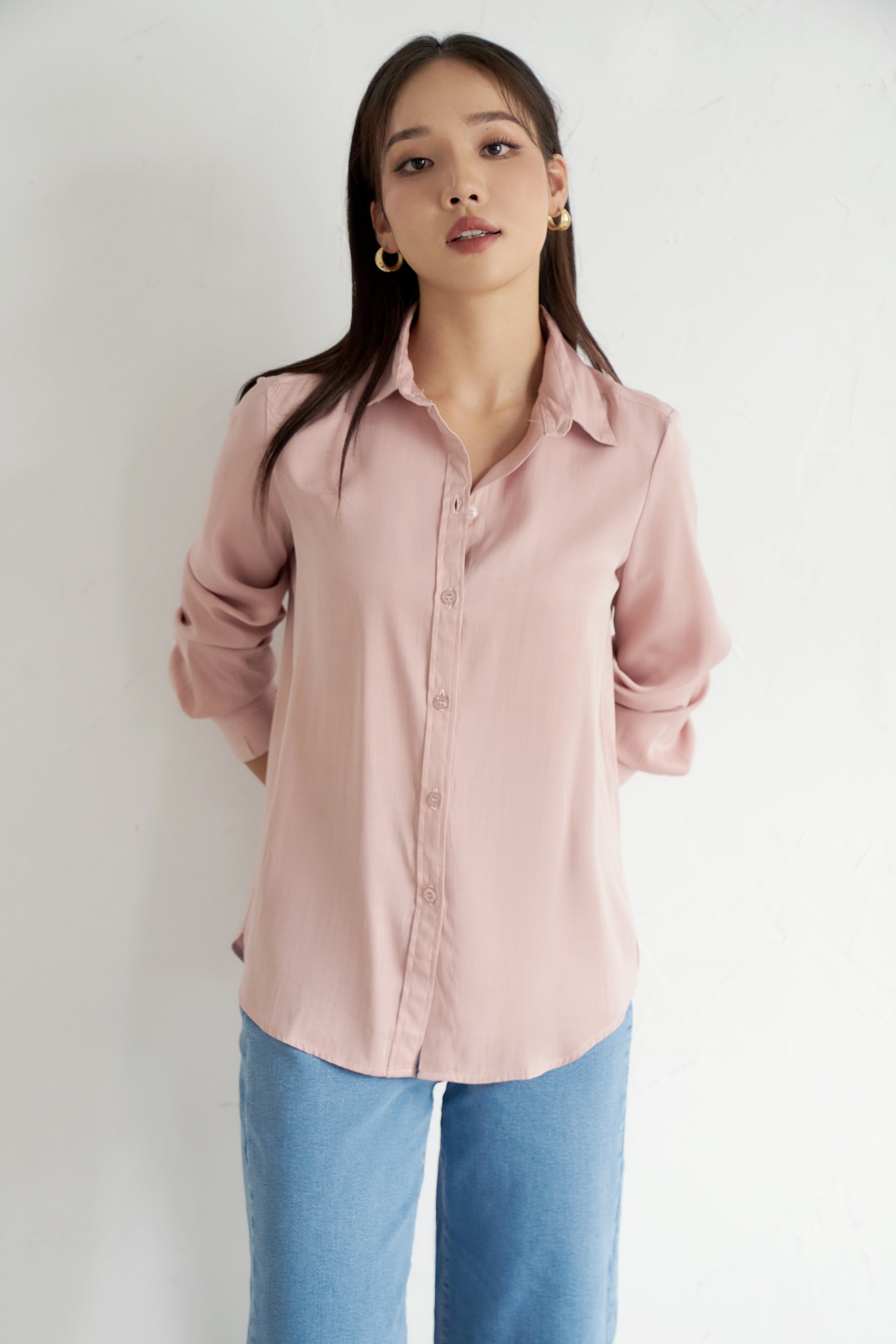 OLV - Áo sơ mi Blush Long Sleeve Top