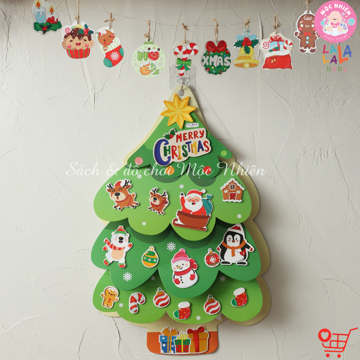 Cây Thông Noel Treo Tường 3D LalaXmas Tree - Đồ Chơi Thủ Công Cho Bé Lalala Baby