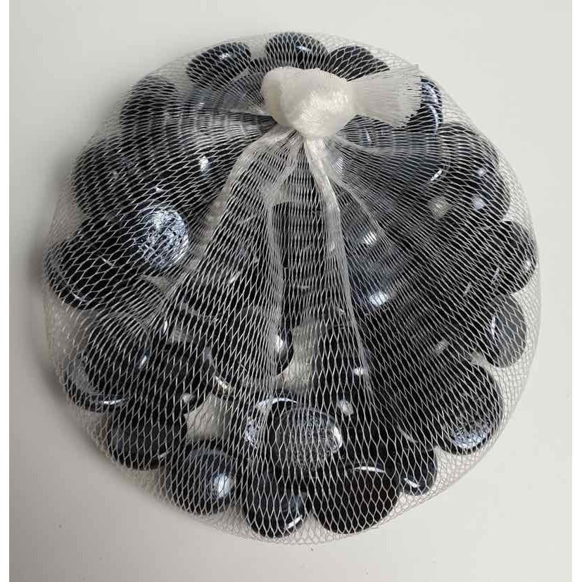 Sỏi Đen Bóng Trang Trí Bể Cá Chậu Cây túi 350g - HÀNG CÔNG TY