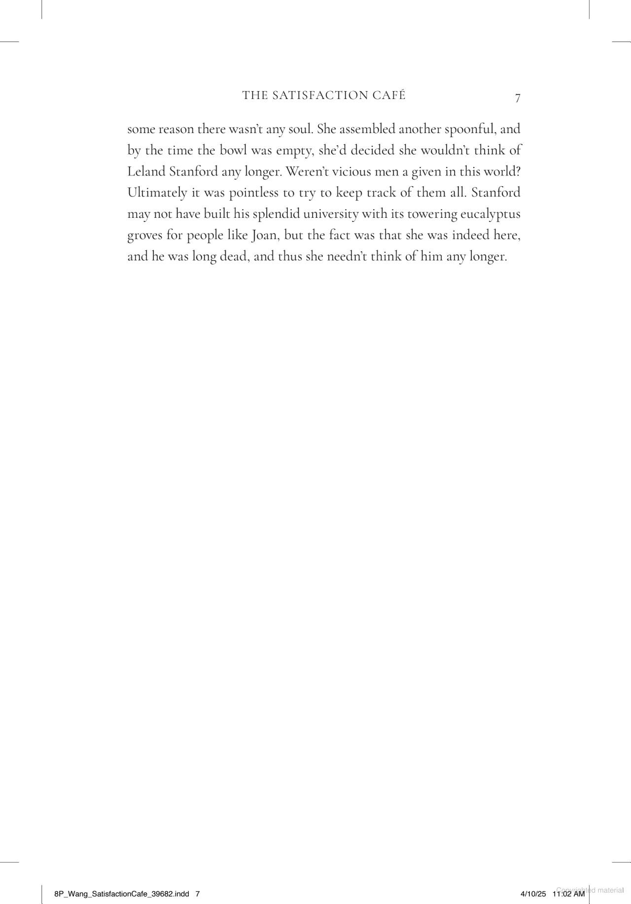 Sách ngoại văn: The Satisfaction Café