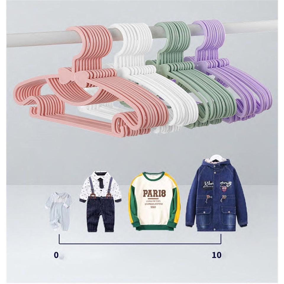 Set 5 / 20 Móc Nhựa Treo Quần Áo Chống Gió Tiện Lợi