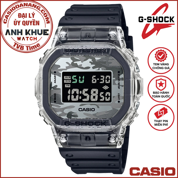 Đồng hồ nam dây nhựa Casio G-Shock chính hãng DW-5600SKC-1DR (42mm)