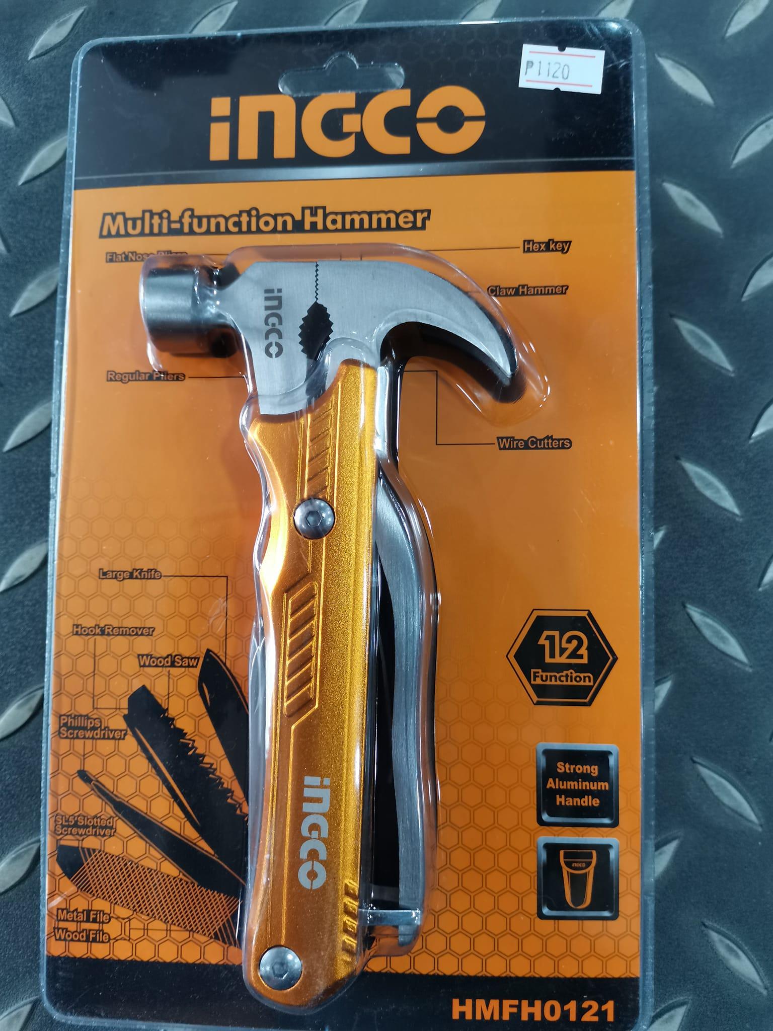BỘ DỤNG CỤ ĐA NĂNG CÓ BÚA NHỔ ĐINH 12 TRONG 1 INGCO HMFH0121 - HÀNG CHÍNH HÃNG