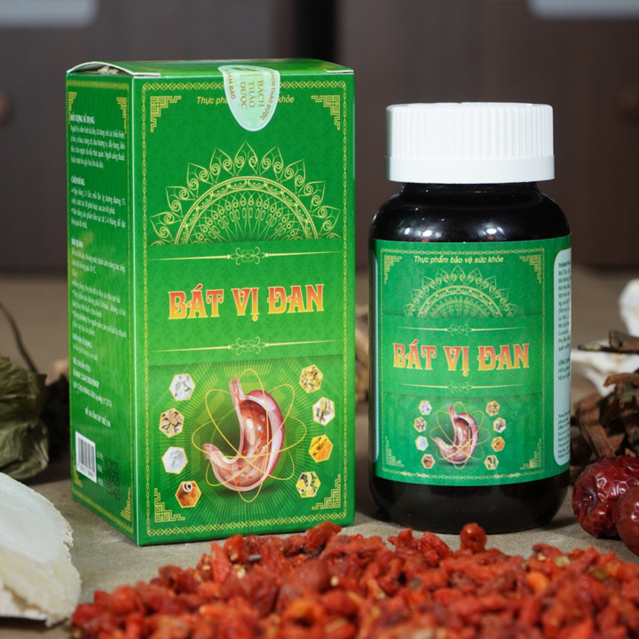 Viên uống hỗ trợ điều trị bệnh đau dạ dày của Vạn Xuân Đường - Bát Vị Đan - Chống viêm loét dạ dày, trào ngược dạ dày, đau bao tử